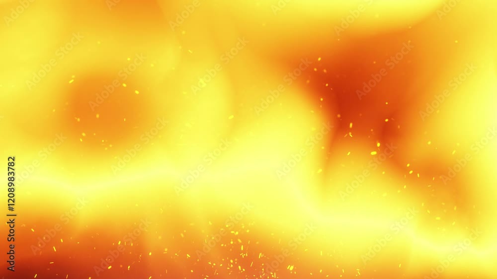 Canvas Prints abstract looping blurred fire flames with sparks animation background.