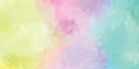 Watercolor artistic abstract pink brush stroke isolated on white background, Abstract grunge tint light blue watercolor background. Aquarelle painted azure gradient color.