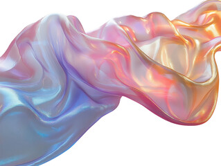 Obraz premium 3d Abstract Vibrant Abstract Fluid Art with Colorful Swirls and Dynamic Movement Transparante Background