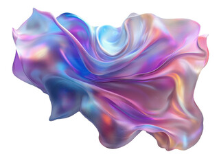 Obraz premium 3d Abstract Vibrant Abstract Colors Flowing in a Dreamlike and Fluid Composition Transparante Background