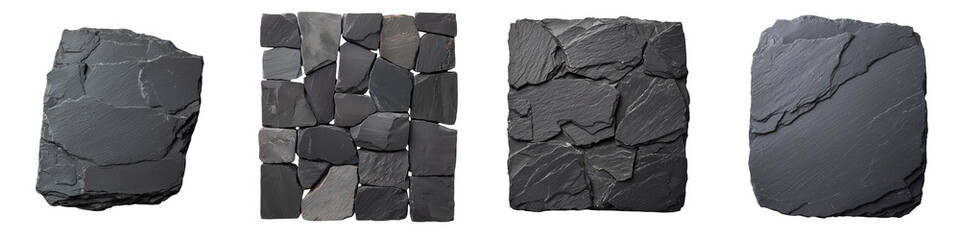 Fototapeta premium Rough Dark Gray Stone Textured Background with Slate Pattern Natural Mineral Geology Backdrop for Design Construction or Industrial Concept
