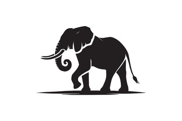 Elephant Silhouette and vector 
