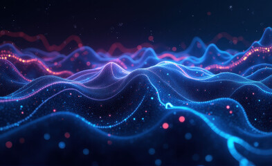 abstract blue wave