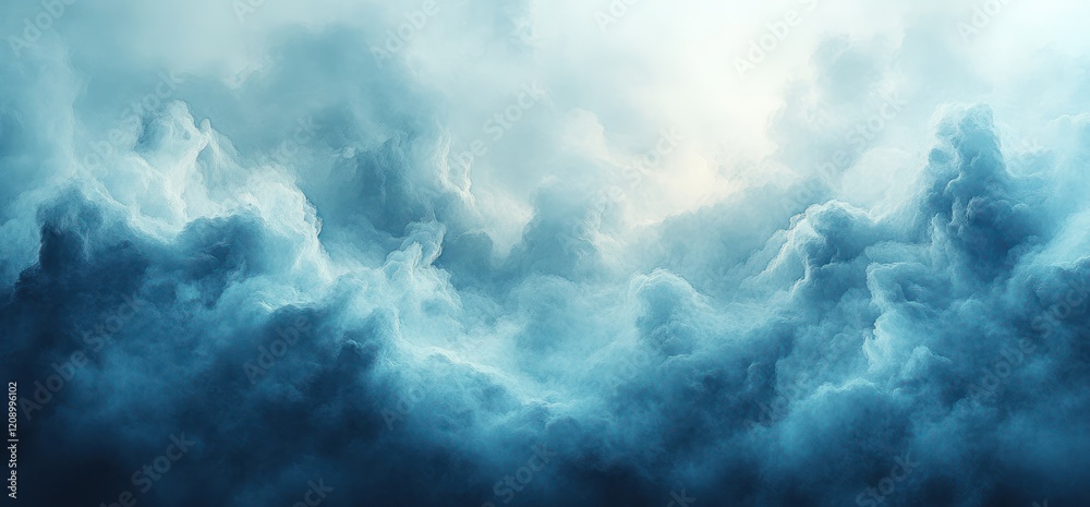 Poster soft abstract light blue watercolor background with gentle gradient and blurred texture for vintage 