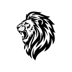 lion luxury logo with white background