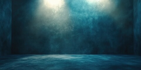 A Contemporary Abstract Background with a Dark Wall and Textured Concrete Floor Under Subtle Lighting