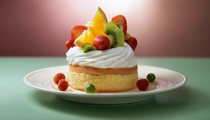 A slice of happiness on a simple dish.  