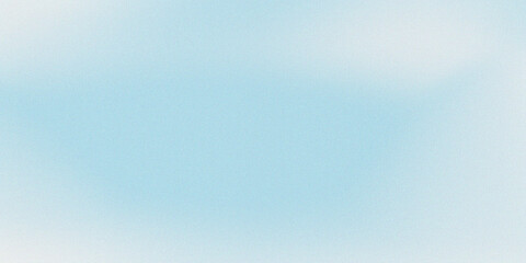 Sky blue white grainy background, abstract light noise texture banner poster header cover wallpaper backdrop design, copy space, trendy background