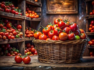 Urban Exploration Photography: Supermarket Shelf Still Life - Fresh Tomatoes