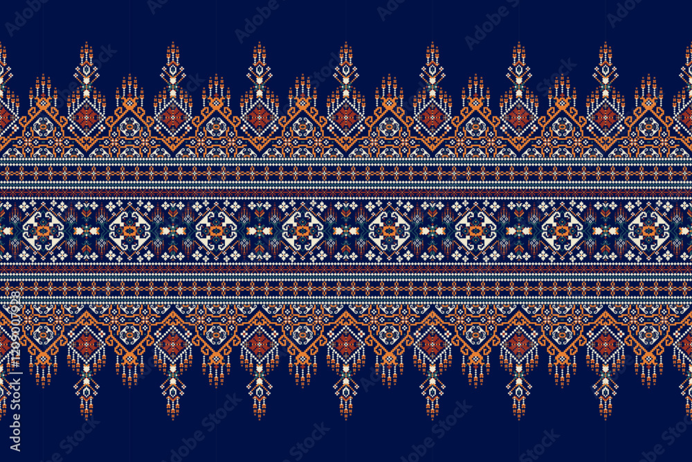 Wall mural Geometric ethnic oriental pattern vector illustration	
