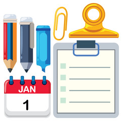 Office Supplies and New Year Planning