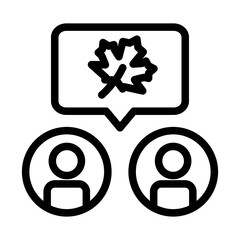 autumn people outline style