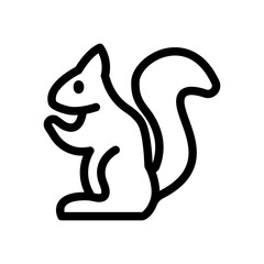 squirrel outline style