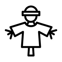 scarecrow outline style