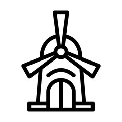 windmill outline style