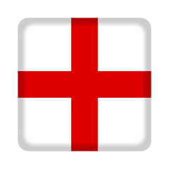 Fototapeta premium England flag cube pin and badge