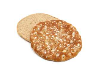 stack buns with sesame seeds on a white background