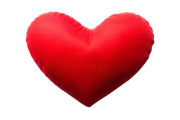 Red heart-shaped pillow