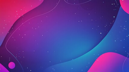 Abstract Colorful Gradient Background with Fluid Shapes