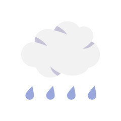 Obraz premium rainy flat style