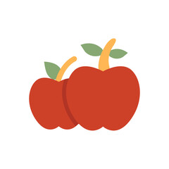apple fruit flat style
