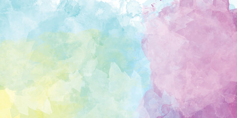 yellow orange and blue background with watercolor texture design, 