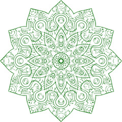 Beautiful Mandala Art and Vector Mandala Design Image.