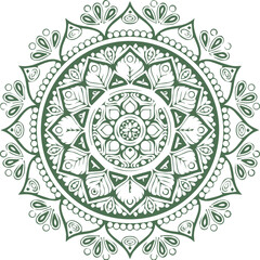 Beautiful Mandala Art and Vector Mandala Design Image.
