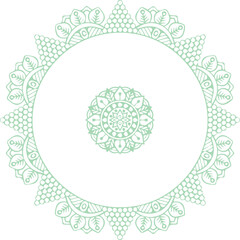 Beautiful flower art and mandala vector design
