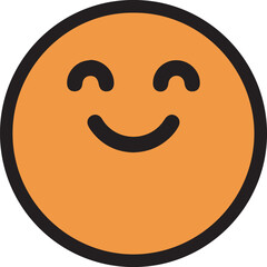 Emoji Smiley Face Vector Line Stroke, Set of emoticons emoji vector