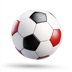 Fototapeta premium Ai generate soccer ball action sports field image creation dynamic environment captivating viewpoint concept