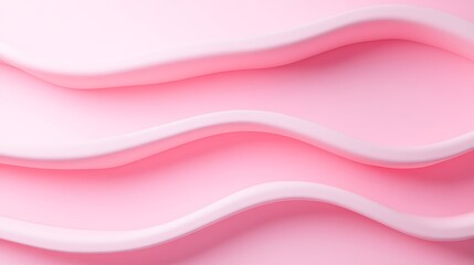 Obraz premium Soft Curved Lines on Pink Background with Smooth Texture for Modern Design and Aesthetic Appeal