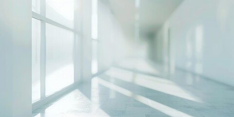 Obraz premium Blurred interior of empty room with sunlight