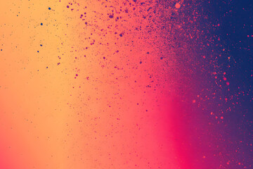 Abstract background with a gradient of blue, yellow and purple colors. colored splashes and drops of paint. texture and dynamics. colorful background