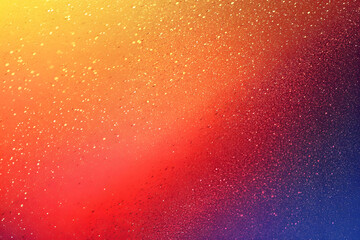 Abstract background with a gradient of blue, yellow and red colors. colored splashes and drops of paint. texture and dynamics. colorful background