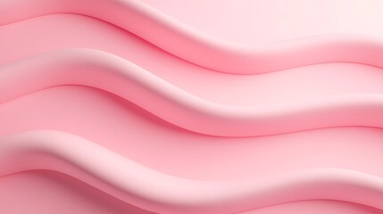 Soft Pink Waves with Smooth Curves and Fluid Forms for Elegant Background Designs and Creative Projects