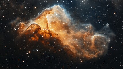 Obraz premium A beautiful nebula with stars and galaxies in the space background