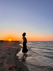 Fototapeta premium Sunset on the beach 