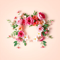 Fototapeta premium Timeless Floral Design on a Pristine White Canvas