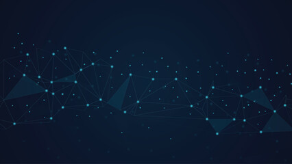 Technology triangle background, Technology Network Background.