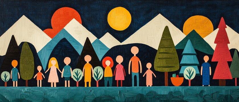 Health Balance Programs Risk A group of people from diverse backgrounds