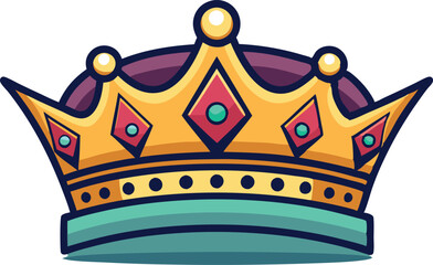 Crown vector artwork illustration.