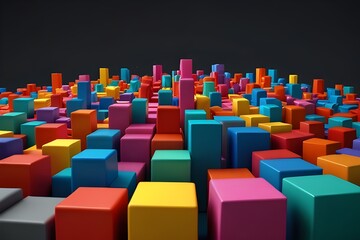 Obraz premium abstract background with cubes