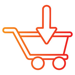 Icon E-commerce gradient line style