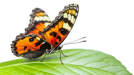 Obraz premium butterfly on a leaf