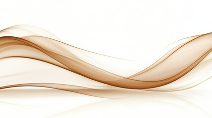 Abstract brown wave pattern on white background