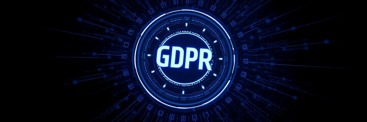 GDPR Data Protection Regulation. European Law Compliance and Cybersecurity Solutions, General Data Protection Regulation, GDPR policy, legal compliance, data security law, technology compliance, infor