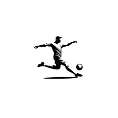 Football player logo design