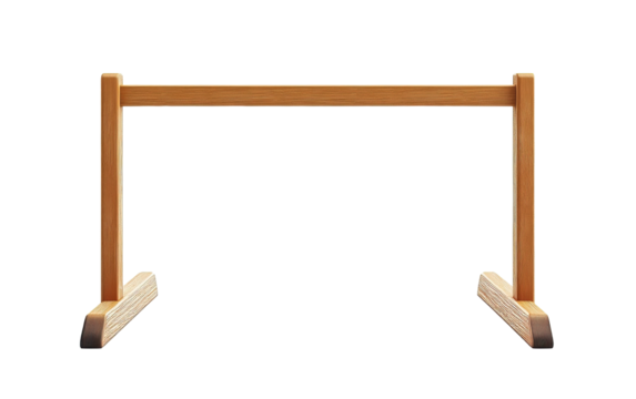 Hurdle on transparent or white background