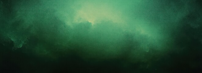 Fototapeta premium Abstract Deep Green Background with Vintage Texture and Black Shadow Border